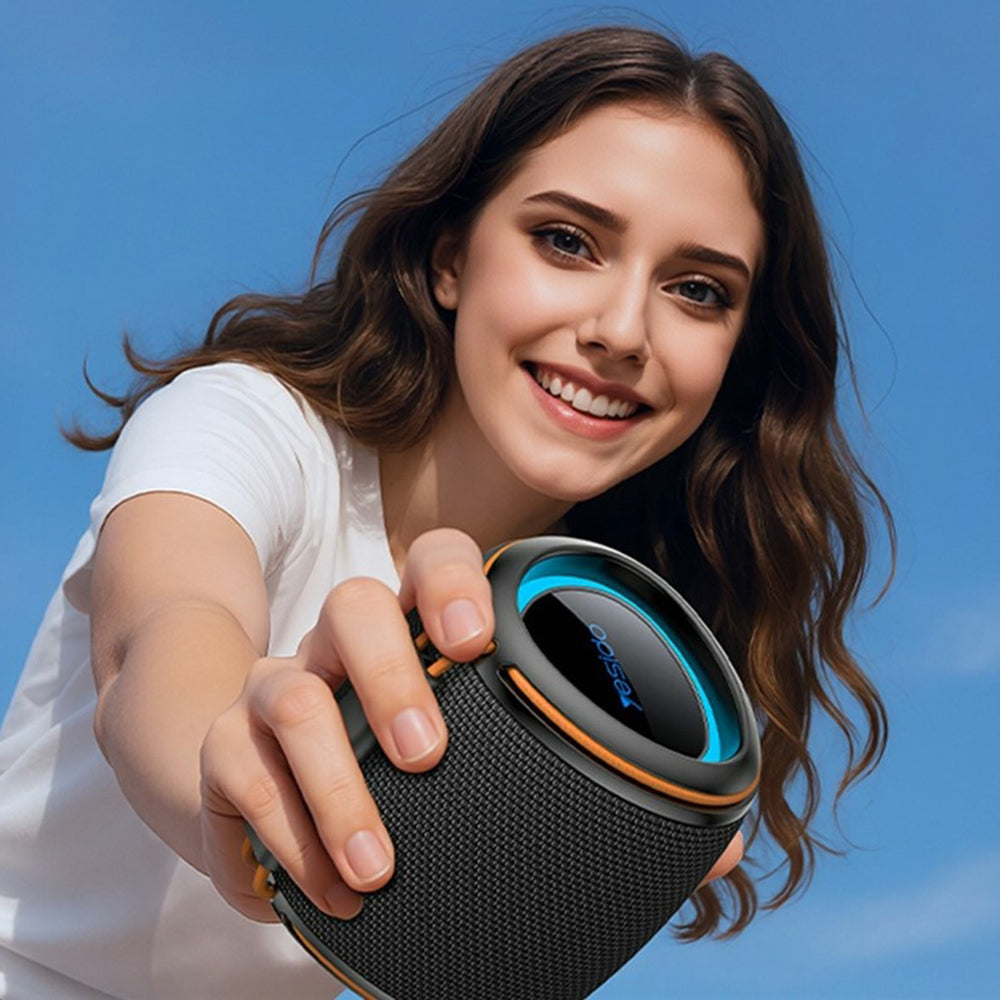 Bærbar Bluetooth-høyttaler Yesido YSW40, 8W, RGB, Svart