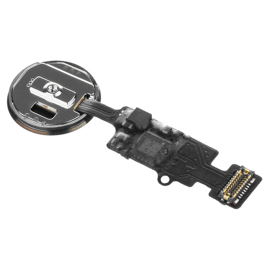 Apple iPhone 8 / 8 Plus / 7 / 7 Plus Menyknappmontering, OEM, med bånd, svart