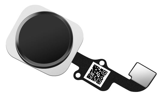 Apple iPhone 6s / 6s Plus Menyknappmontering, med bånd, svart