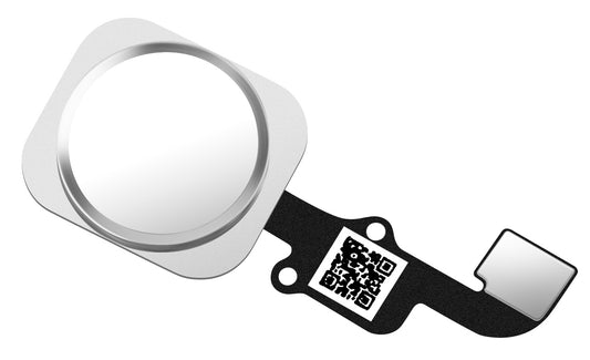 Apple iPhone 6s / 6s Plus Menyknappmontering, med bånd, sølv