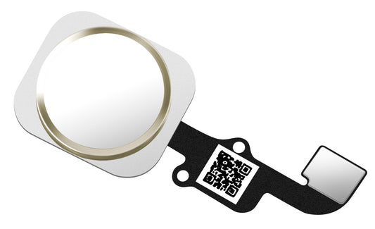 Apple iPhone 6s / 6s Plus Menyknappmontering, med bånd, gull