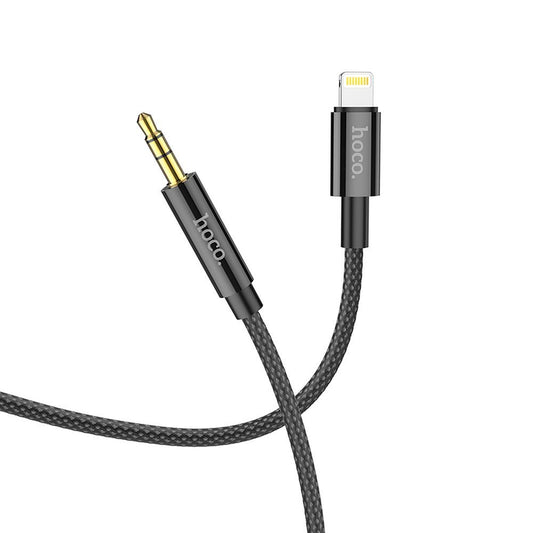 Lydkabel 3,5 mm - Lightning HOCO UPA19, 1 m, svart