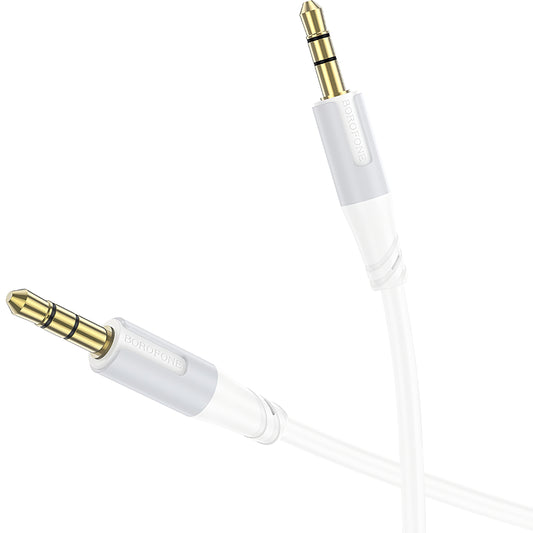 Audio Kabel 3.5mm - 3.5mm Borofone BL19 Creator, 1m, Hvit