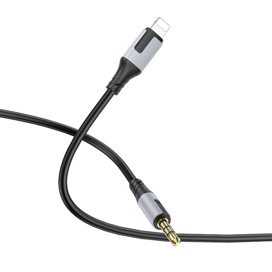 Lyd Kabel Lightning - 3.5mm Borofone BL19 Creator, 1m, Svart