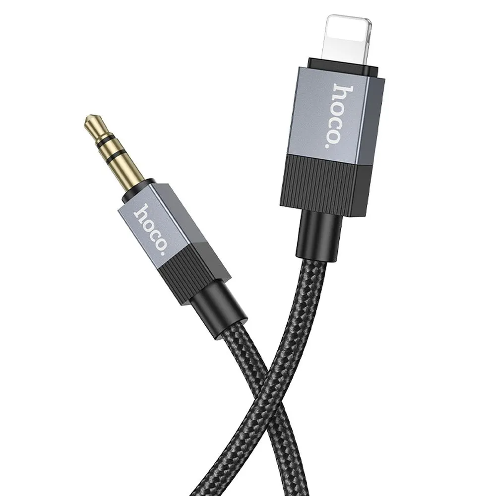 Lyd kabel Lightning - 3.5mm HOCO UPA32A, 1m, Svart