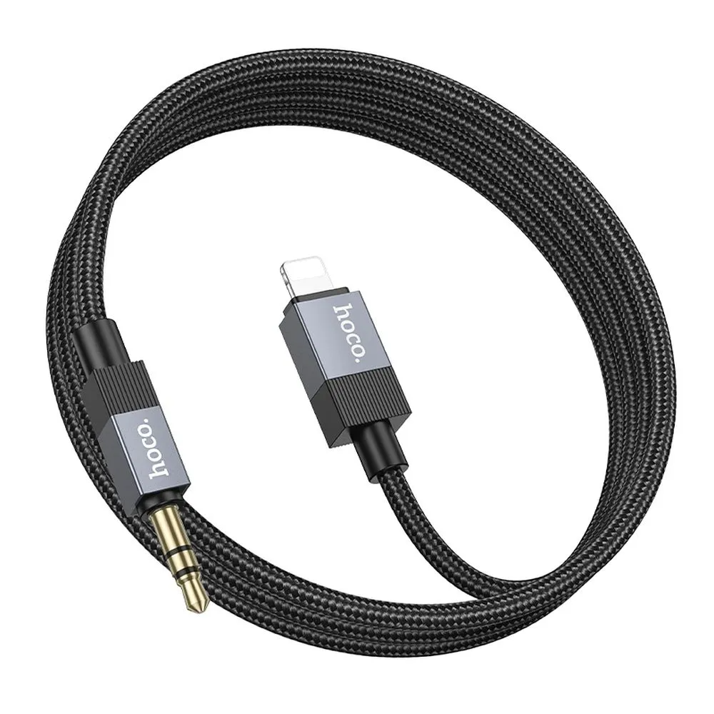 Lyd kabel Lightning - 3.5mm HOCO UPA32A, 1m, Svart