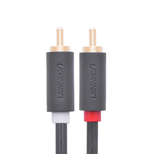 UGREEN AV104 lydkabel, 2 x RCA - 2 x RCA, 2m, Svart