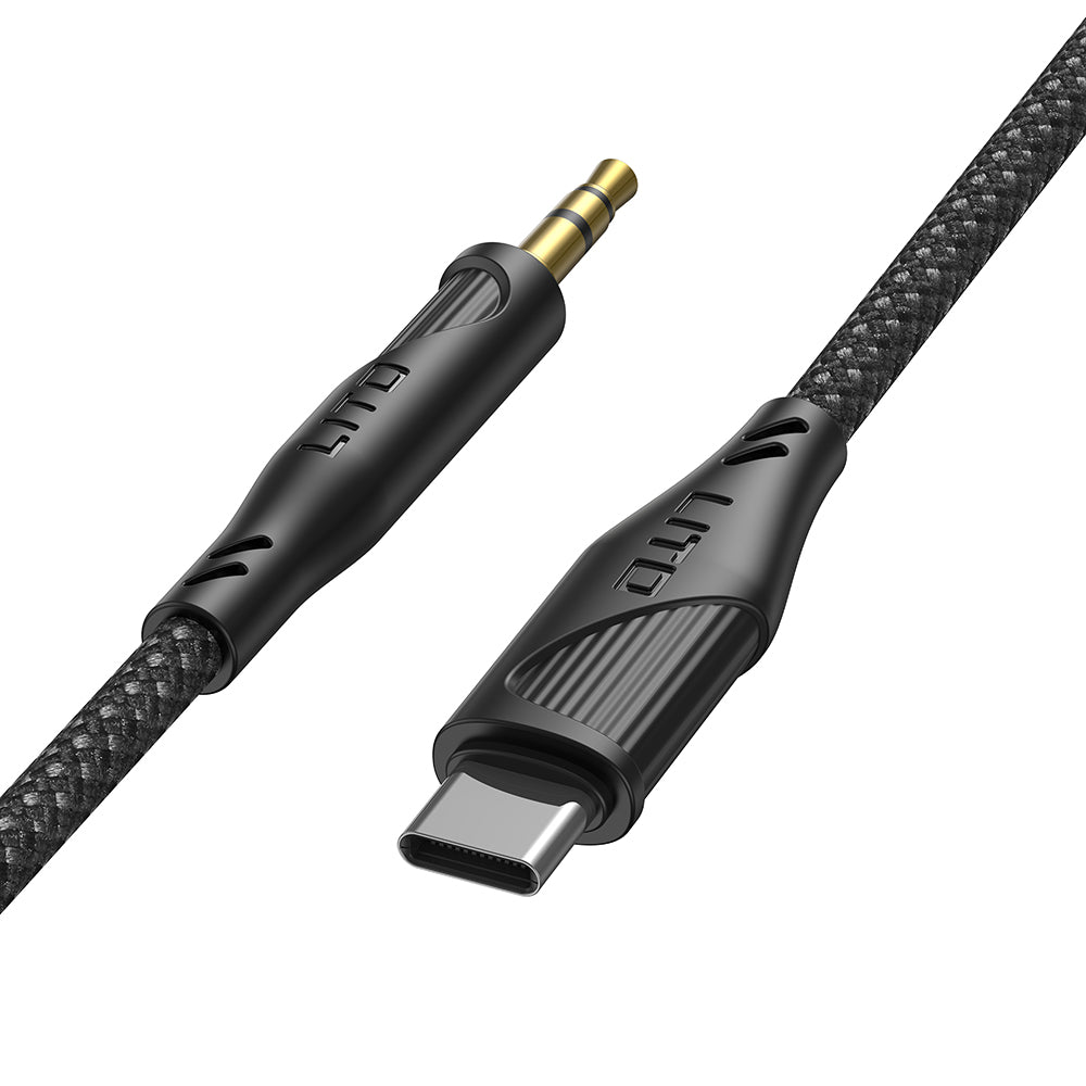 Audio Kabel USB-C - 3.5mm Lito LA02, 1m, Svart