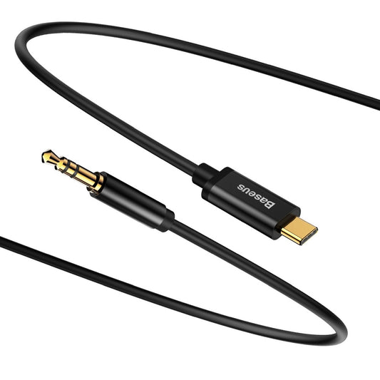 Lydkabel USB-C - 3,5 mm Baseus Yiven Yiven M01, 1,2 m, svart CAM01-01