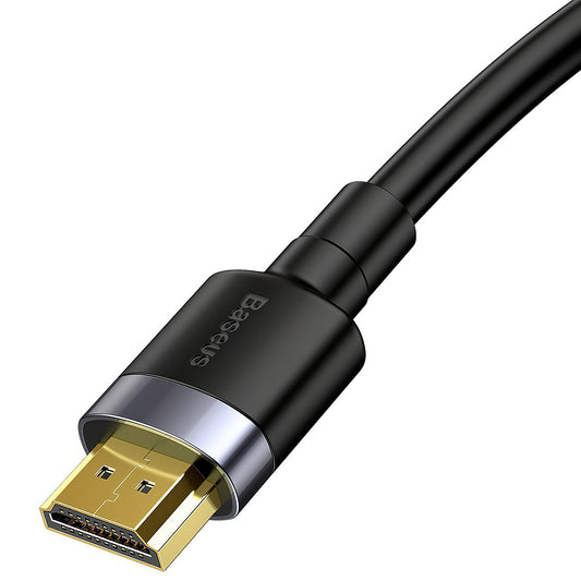 Baseus videokabel, HDMI - HDMI, 4K, 1 m, svart CADKLF-E01