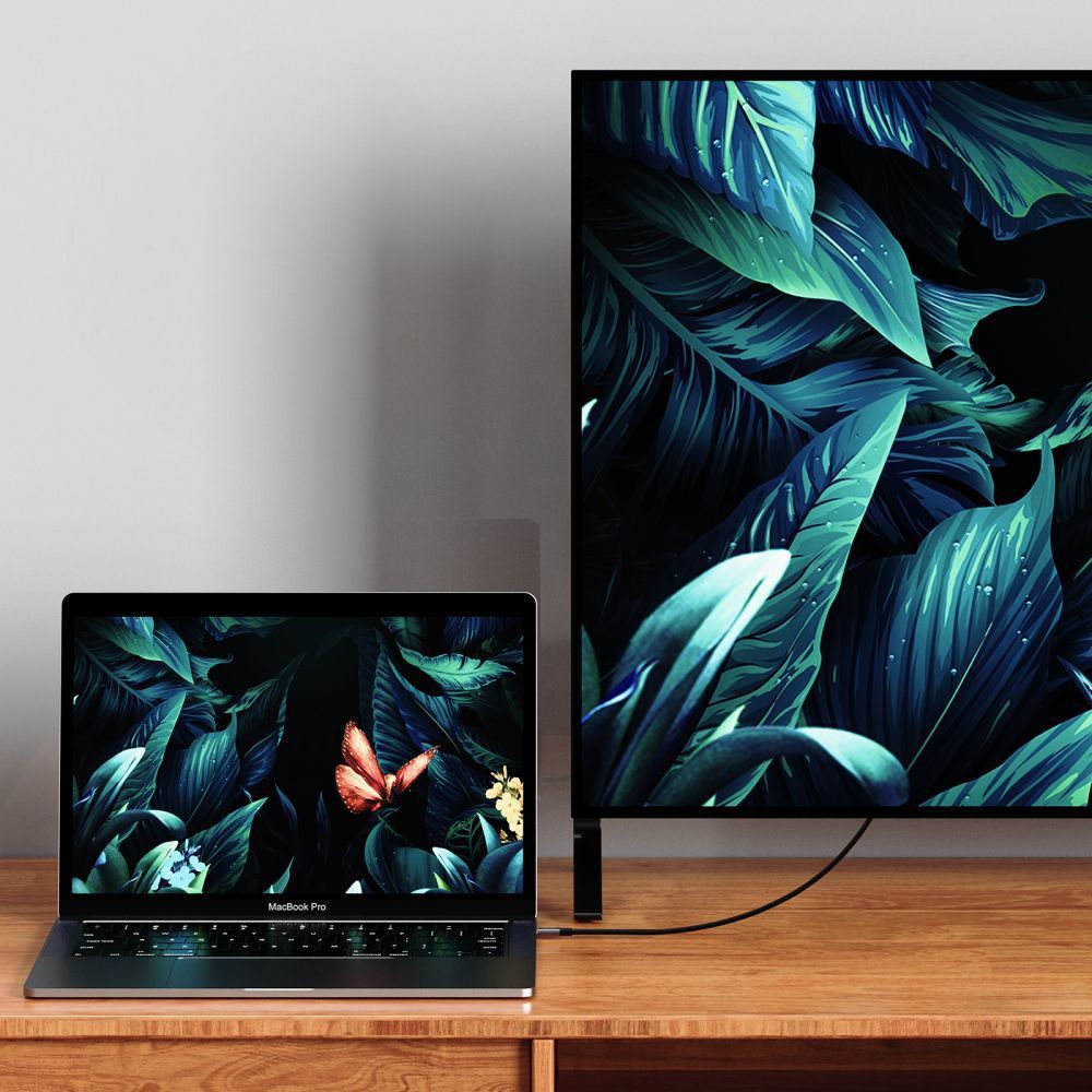 USB-C - HDMI Tech-Protect Ultraboost lyd- og videokabel, 1.8m, Svart