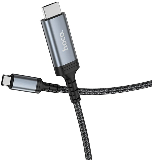 USB-C til HDMI lyd- og videokabel HOCO UA43, 1.8m, Grå