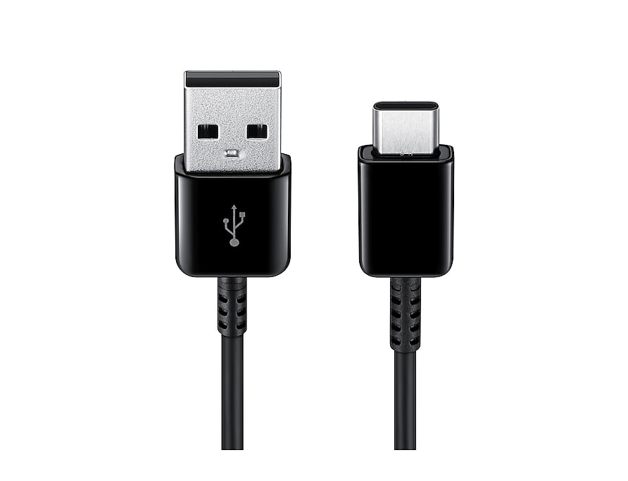 Samsung USB-A til USB-C data- og ladekabel 2-pakning, 25W, 1.5m, Svart EP-DG930MBEGWW