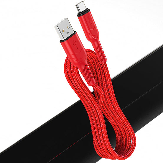 USB-A til USB-C data- og ladekabel HOCO X59 Victory, 18W, 1m, Rød