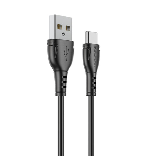 Data- og ladekabel USB-A - USB-C Borofone BX51 Triumph MP, 18 W, 1 m, svart