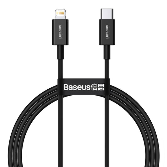 Baseus Superior Series USB-C - Lightning data- og ladekabel, 20 W, 1 m, svart CATLYS-A01