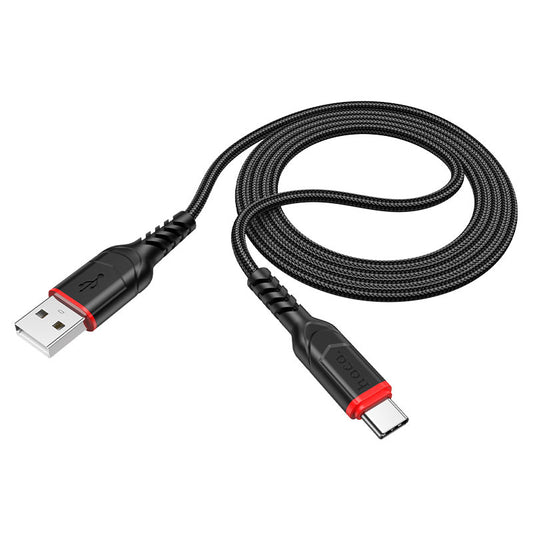 USB-A til USB-C data- og ladekabel HOCO X59 Victory, 18W, 1m, Svart