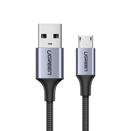 USB-A til microUSB-lade- og datakabel UGREEN US290, 18W, 1.5m, Svart
