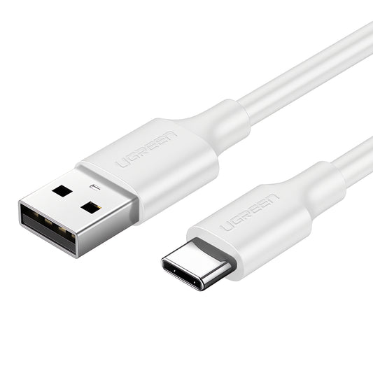 Data- og ladekabel USB-A - USB-C UGREEN US287, 60W, 1m, hvit