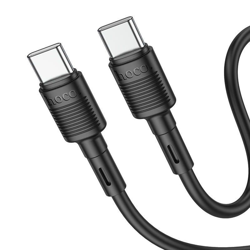 USB-C data- og ladekabel - USB-C HOCO X83 Victory USB-C, 60 W, 1 m, svart