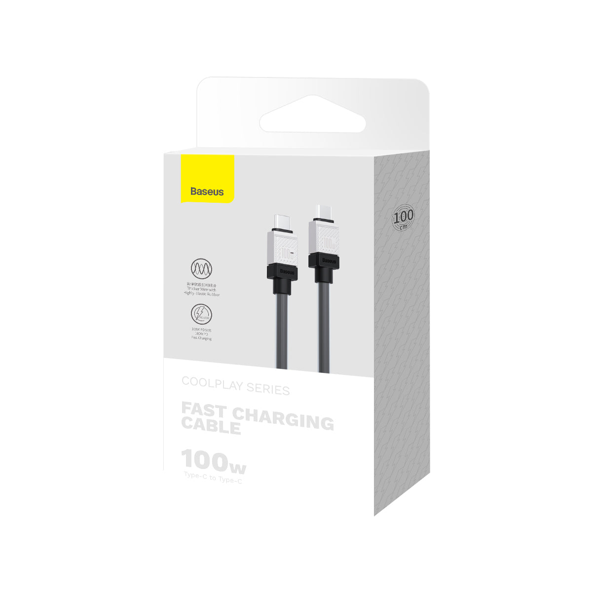 USB-C til USB-C data- og ladekabel Baseus CoolPlay, 100W, 1m, Svart CAKW000201