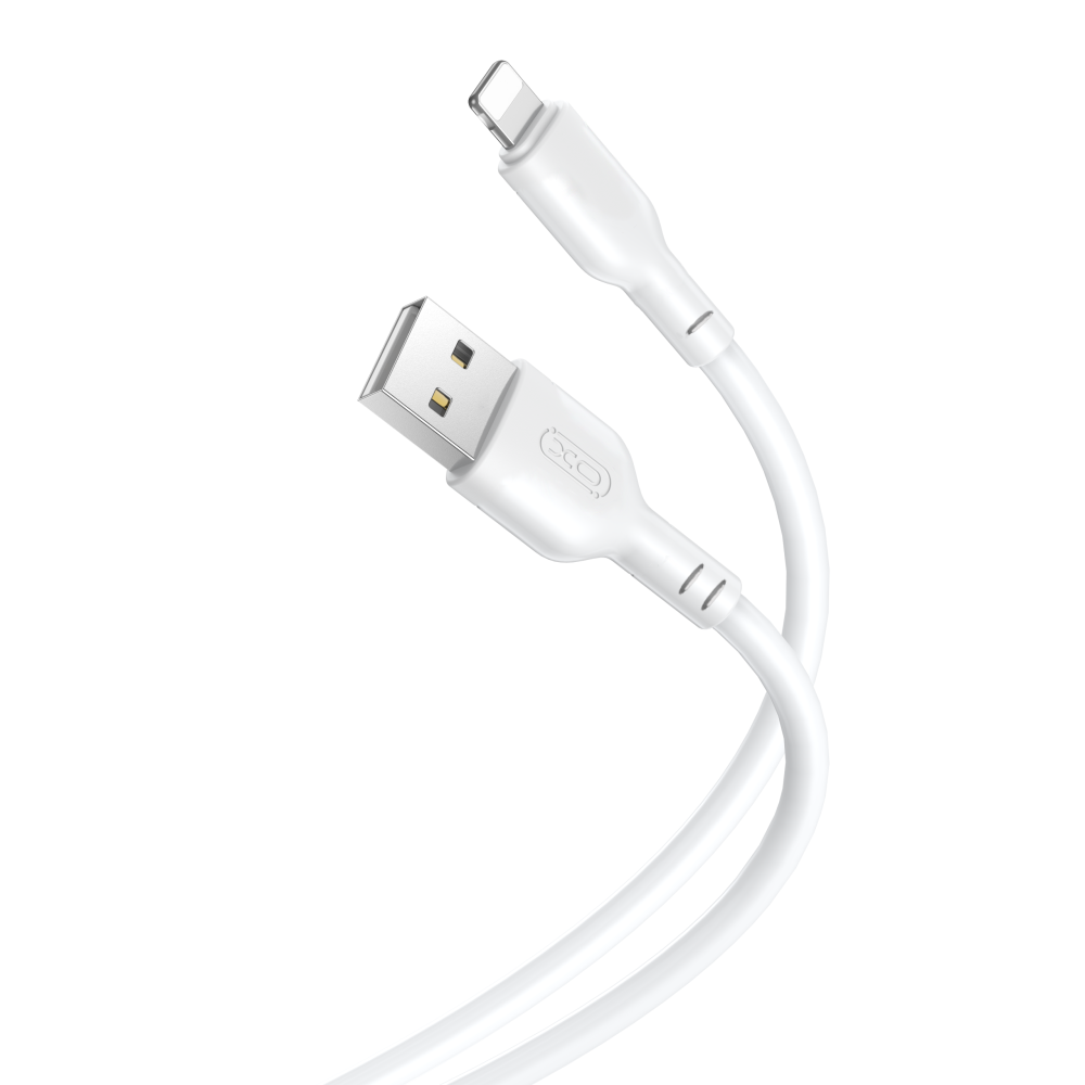 Data- og ladekabel USB-A - Lightning XO Design NB103, 18W, 1m, hvit