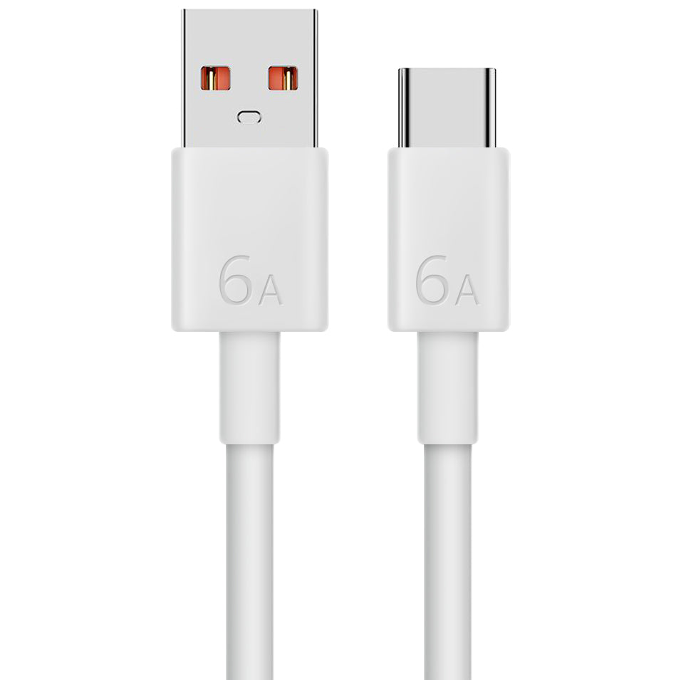 USB-A - USB-C Huawei USB-A til USB-C data- og ladekabel, 66 W, 1 m, hvit 04072004