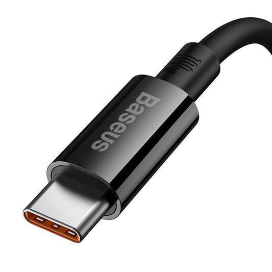 USB-A til USB-C Baseus Superior Series data- og ladekabel, 100 W, 1,5 m, svart P10320102114-01