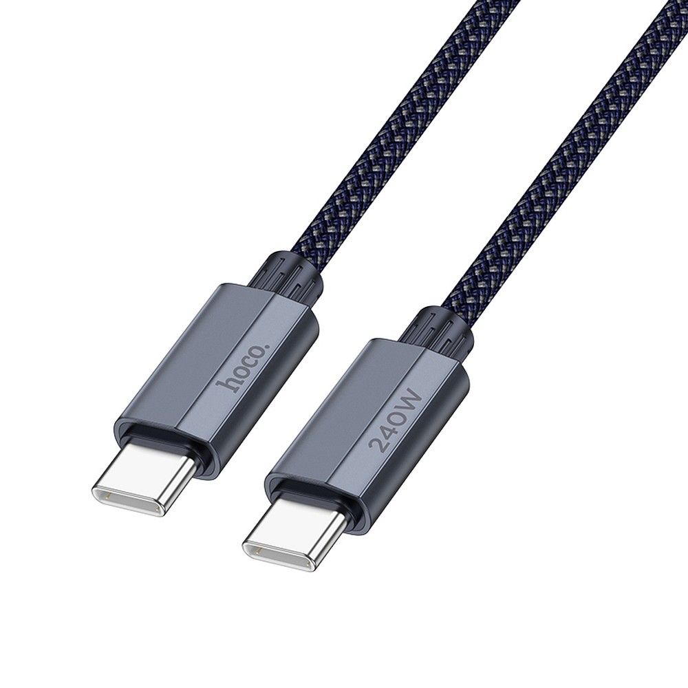 USB-C til USB-C data- og ladekabel HOCO U134, 240W, 1.8m, Grå