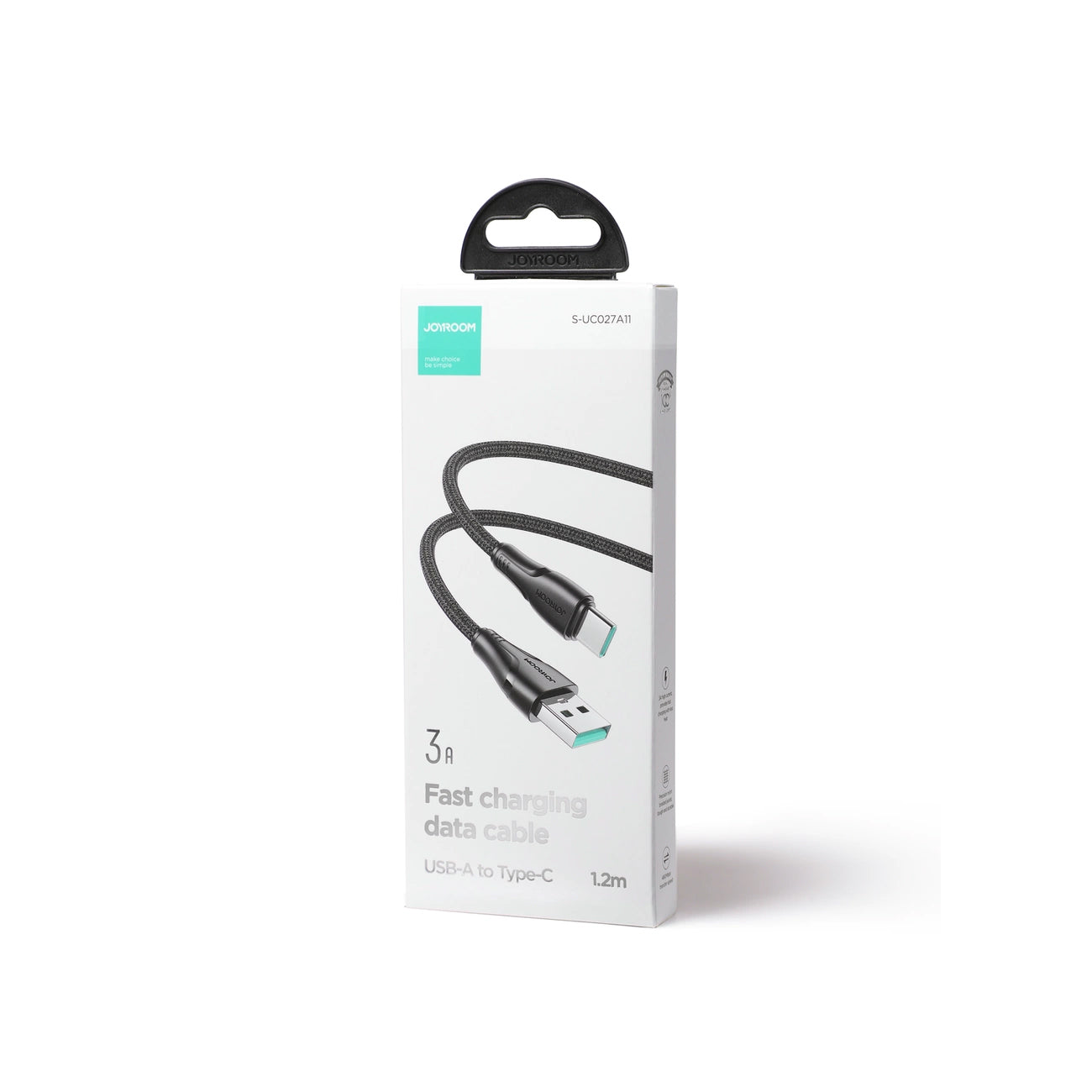 USB-A til USB-C data- og ladekabel Joyroom S-A11, 18W, 1.2m, Svart