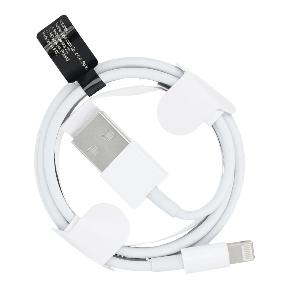 Data- og ladekabel USB-A - Lightning OEM HD5, 18W, 1m, hvit