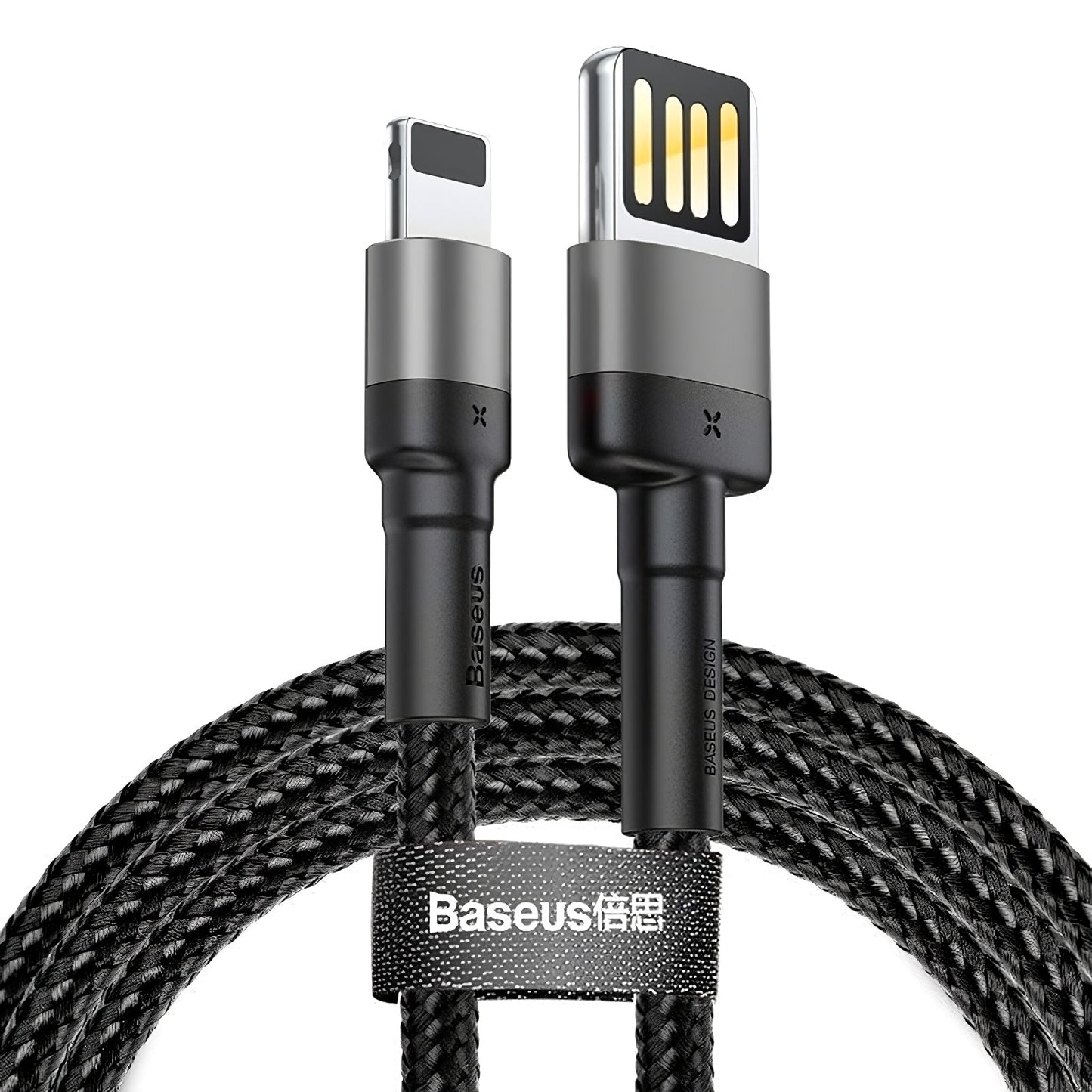 USB-A - Lightning Baseus Cafule Special Edition data- og ladekabel, 18W, 2m, Grå CALKLF-HG1
