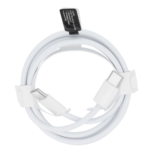 USB-C data- og ladekabel - USB-C OEM HD26 Box, 30 W, 1 m, hvit