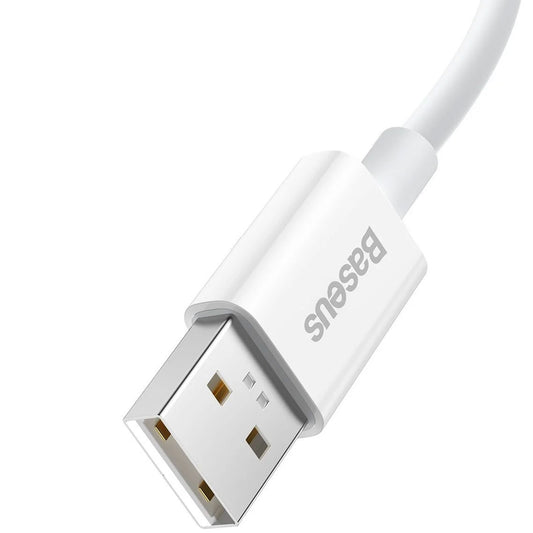 Baseus Superior Series USB-A til USB-C data- og ladekabel, 65 W, 1 m, hvit CAYS000902