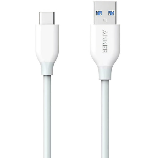 USB-A til USB-C Anker PowerLine data- og ladekabel, 18 W, 0,9 m, hvit A8163021
