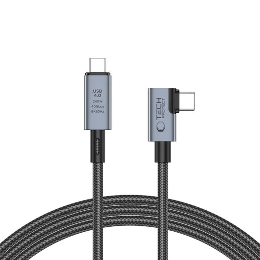 USB-C data- og ladekabel - USB-C Tech-Protect Ultraboost Max L, 240 W, 1,5 m, grå
