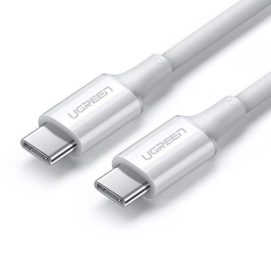 USB-C data- og ladekabel - USB-C UGREEN USB-C US300, 100 W, 1 m, hvit