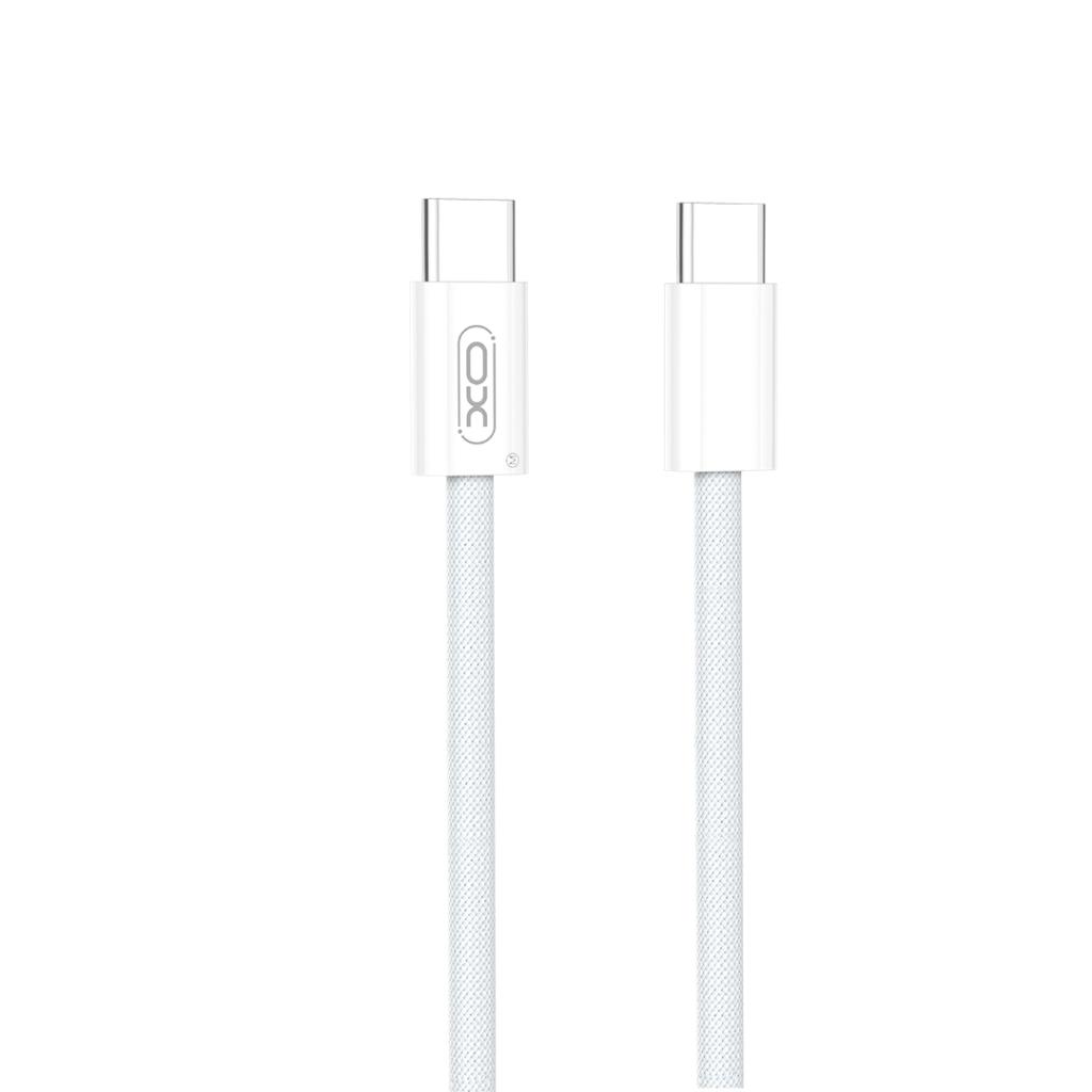 USB-C data- og ladekabel - USB-C XO Design NB-Q260B, 60W, 1.5m, Hvit