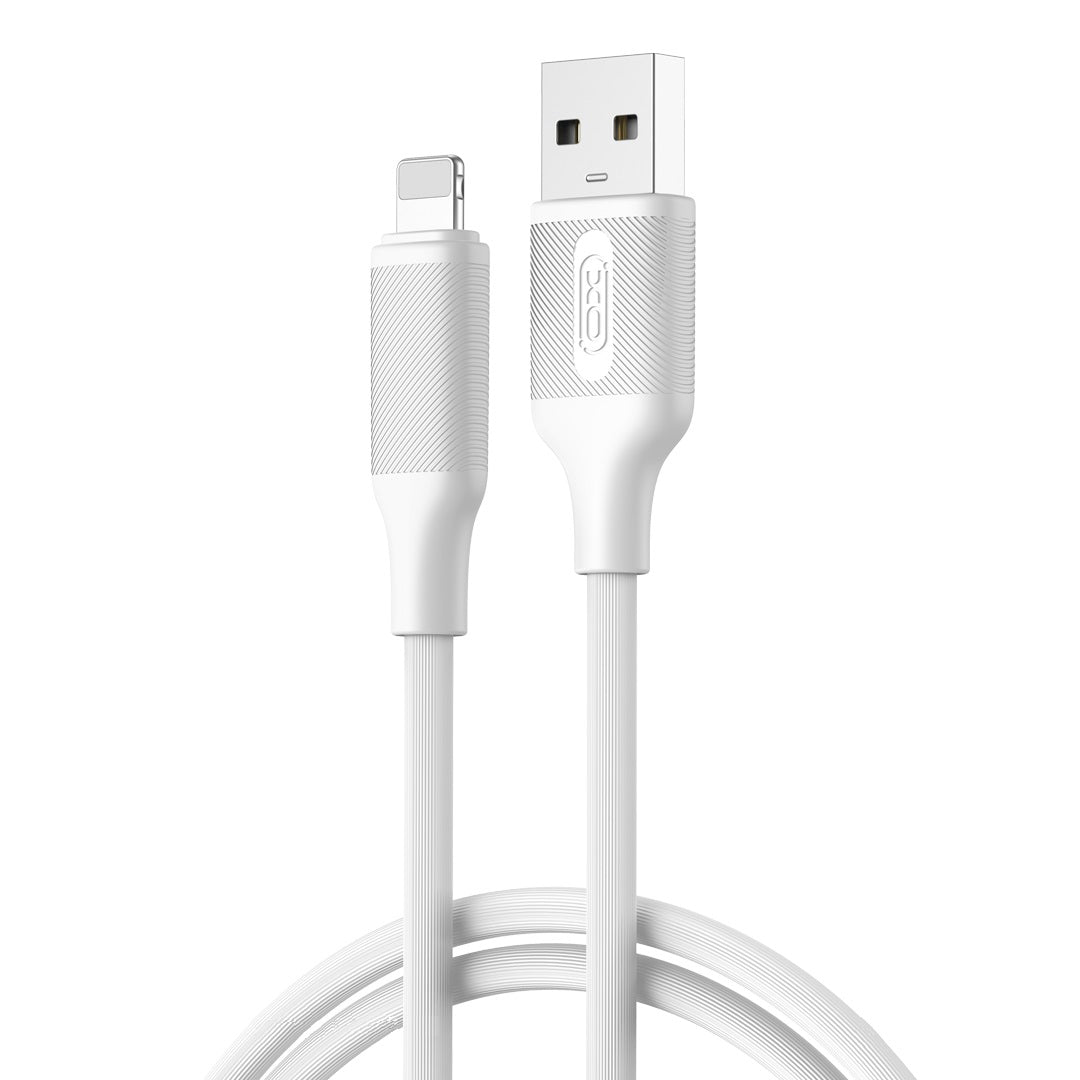 Data- og ladekabel USB-A - Lightning XO Design NB265, 12W, 1m, Hvit