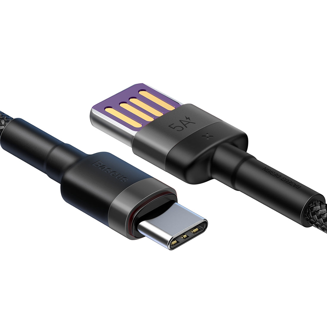USB-A til USB-C Baseus Cafule Special Edition data- og ladekabel, 40W, 1m, Grå CATKLF-PG1