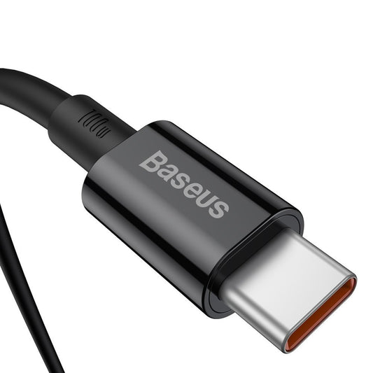 USB-C data- og ladekabel - USB-C Baseus Superior Series, 100 W, 1 m, svart CATYS-B01