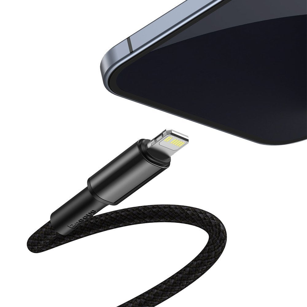 USB-C - Lightning Baseus Flettet data- og ladekabel med høy tetthet, 20 W, 1 m, svart CATLGD-01 CATLGD-01