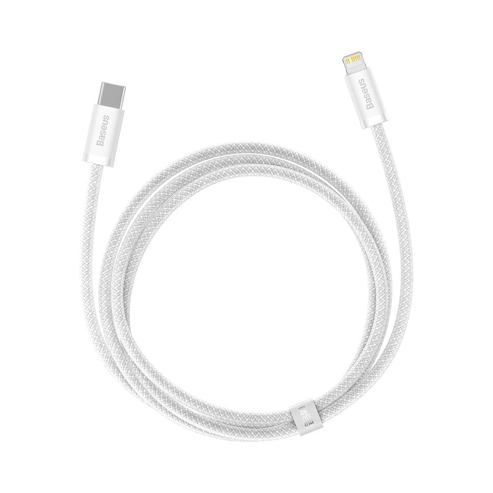 USB-C - Lightning Baseus Dynamic Fast Charging Data- og ladekabel, 20 W, 2 m, hvit CALD000102