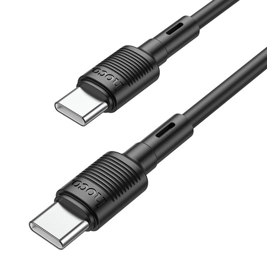 USB-C data- og ladekabel - USB-C HOCO X83 Victory USB-C, 60 W, 1 m, svart