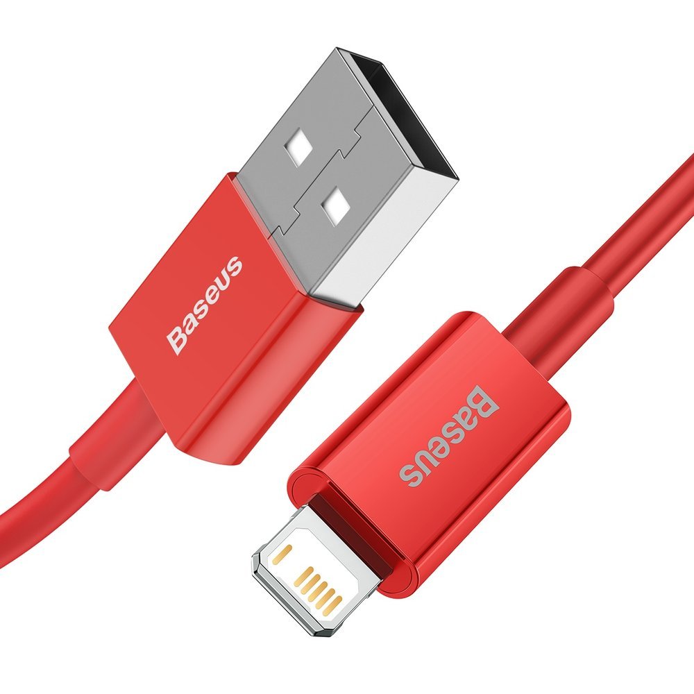 USB-A til Lightning data- og ladekabel Baseus Superior Series, 20 W, 1 m, rød CALYS-A09