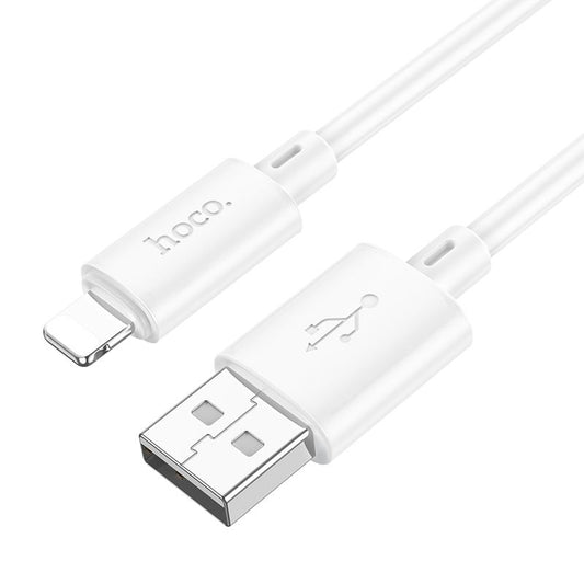 Data- og ladekabel USB-A - Lightning HOCO X88, 18W, 1m, hvit