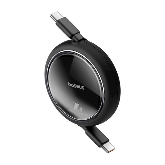 USB-C data- og ladekabel - USB-C Baseus Free2Draw Mini uttrekkbar, 100 W, 1 m, svart P10364500111-00