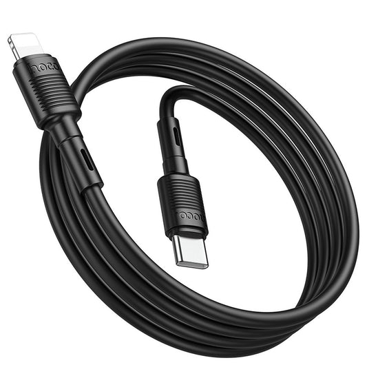USB-C - Lightning data- og ladekabel HOCO X83 Victory, 20W, 1m, svart