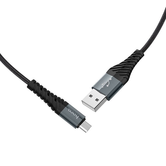 Data- og ladekabel USB-A til microUSB HOCO X38 Cool, 18 W, 1 m, svart