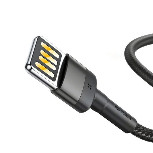 Data- og ladekabel USB-A - Lightning Baseus Cafule, 18W, 2m, grå CALKLF-HG1